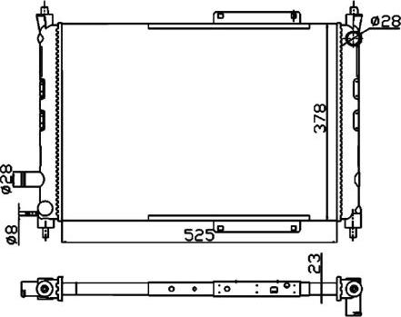 NRF 55326A - Radiator, engine cooling parts5.com