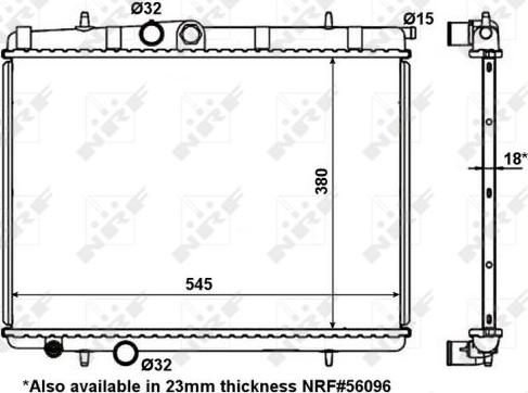 NRF 56095 - Radiator, racire motor parts5.com