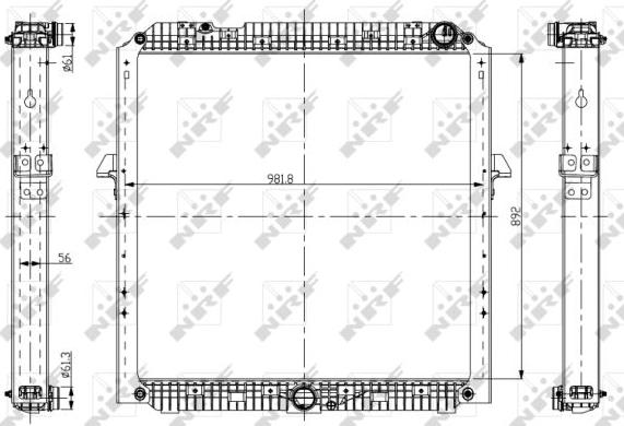 NRF 56067 - Hladnjak, hlađenje motora parts5.com