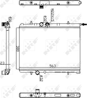 NRF 509524A - Hűtő, motorhűtés parts5.com