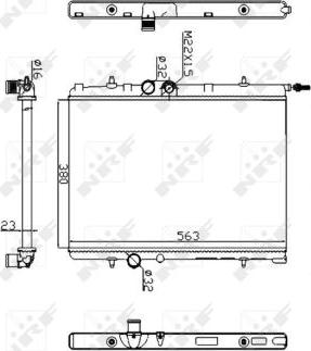 NRF 509524A - Hűtő, motorhűtés parts5.com