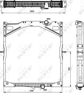 NRF 509702 - Radiator, engine cooling parts5.com