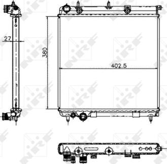 NRF 50447 - Radiador, refrigeración del motor parts5.com