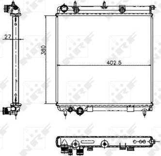 NRF 50447 - Radiador, refrigeración del motor parts5.com