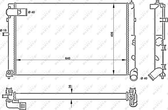 NRF 50418 - Hladnjak, hlađenje motora parts5.com