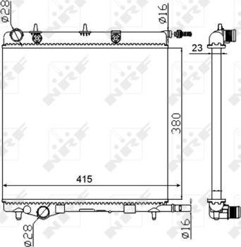 NRF 50430A - Chladič motora parts5.com