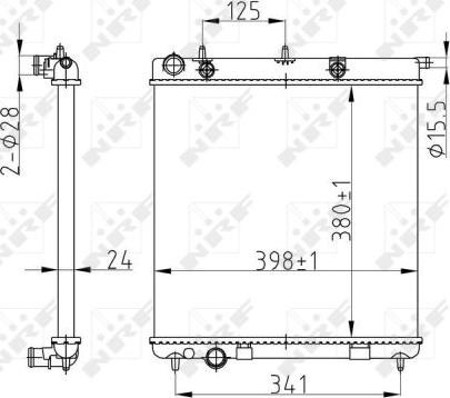 NRF 50429A - Radiador, refrigeración del motor parts5.com