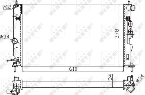 NRF 50563A - Ψυγείο, ψύξη κινητήρα parts5.com