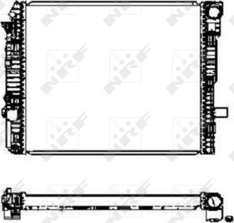 NRF 50587 - Radiator, engine cooling parts5.com