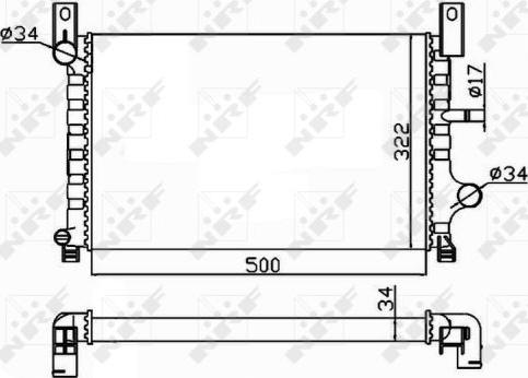 NRF 506224 - Ψυγείο, ψύξη κινητήρα parts5.com