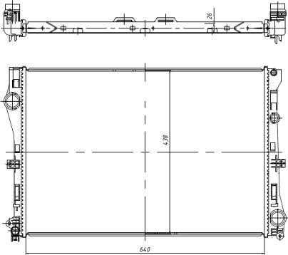 NRF 50040 - Radiator, racire motor parts5.com