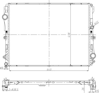 NRF 50041 - Hladilnik, hlajenje motorja parts5.com