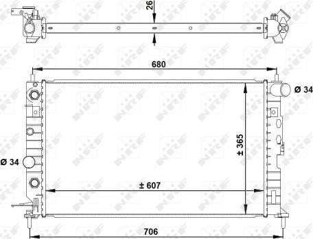 NRF 50219A - Ψυγείο, ψύξη κινητήρα parts5.com