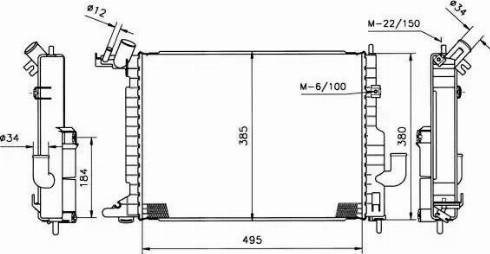 NRF 50221 - Hladilnik, hlajenje motorja parts5.com