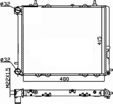 NRF 507352A - Радиатор, охлаждане на двигателя parts5.com