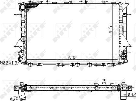 NRF 51320A - Radiator, engine cooling parts5.com