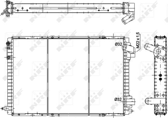 NRF 58941 - Radiaator,mootorijahutus parts5.com