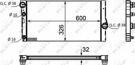 NRF 58466 - Radiator, racire motor parts5.com