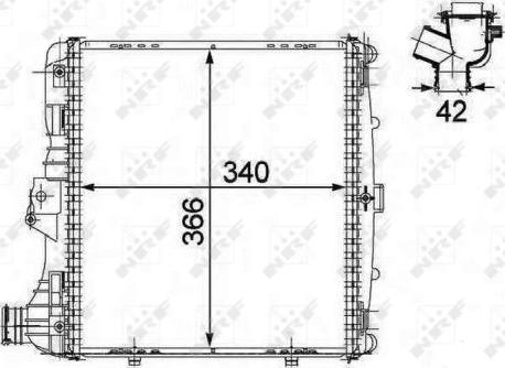 NRF 58485 - Radiateur, refroidissement du moteur parts5.com