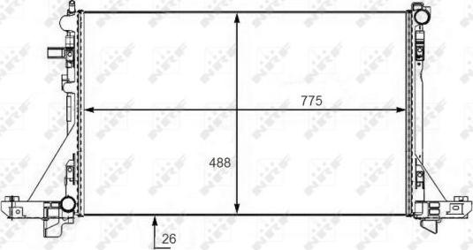 NRF 58481 - Hladnjak, hlađenje motora parts5.com