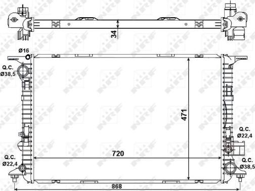 NRF 58439 - Radiaator,mootorijahutus parts5.com