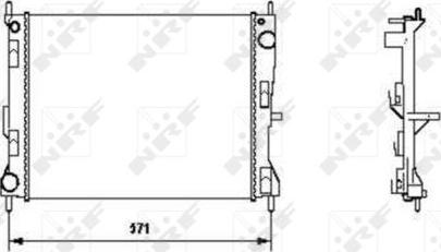 NRF 58188 - Radiator, engine cooling parts5.com