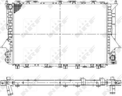 NRF 58870 - Radiator, engine cooling parts5.com