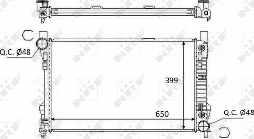 NRF 58390 - Radiator, engine cooling parts5.com