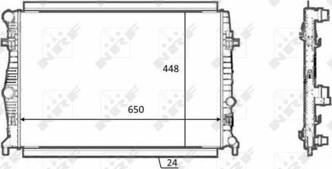 NRF 58398 - Chłodnica, układ chłodzenia silnika parts5.com