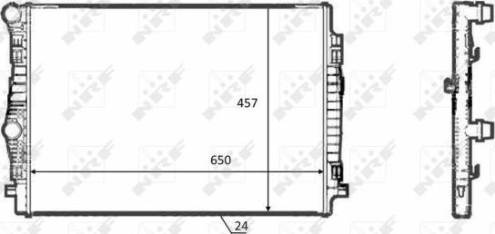 NRF 58392 - Radiador, refrigeración del motor parts5.com