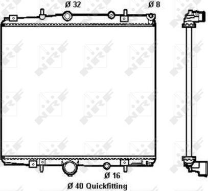 NRF 58313 - Hladnjak, hlađenje motora parts5.com