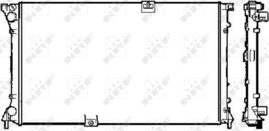 NRF 58330 - Motor su radyatörü parts5.com