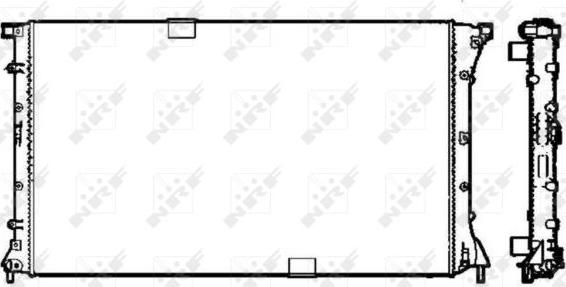 NRF 58331 - Motor su radyatörü parts5.com