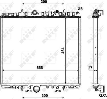 NRF 58373 - Jäähdytin,moottorin jäähdytys parts5.com