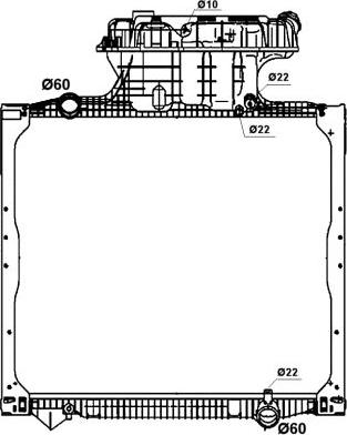 NRF 58278 - Motor su radyatörü parts5.com