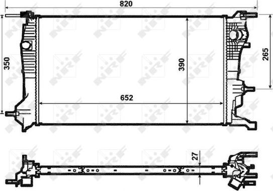 NRF 53964 - Hladilnik, hlajenje motorja parts5.com