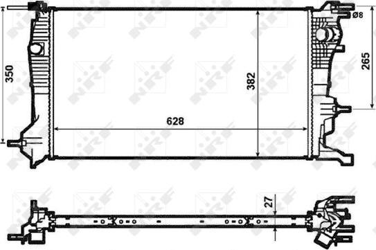 NRF 53963 - Radiator, engine cooling parts5.com