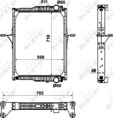 NRF 53432 - Kühler, Motorkühlung parts5.com