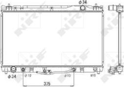 NRF 53588 - Motor su radyatörü parts5.com