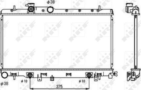 NRF 53698 - Ψυγείο, ψύξη κινητήρα parts5.com