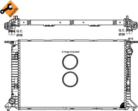 NRF 53064 - Radiator, racire motor parts5.com