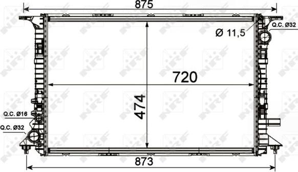 NRF 53013 - Radiaator,mootorijahutus parts5.com