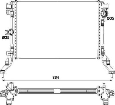 NRF 53026 - Chladič, chlazení motoru parts5.com