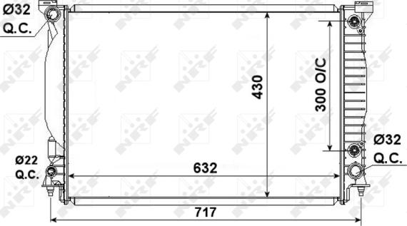 NRF 53190 - Motor su radyatörü parts5.com