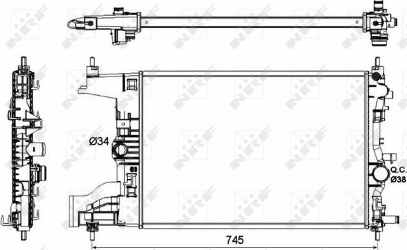 NRF 53148 - Chladič motora parts5.com