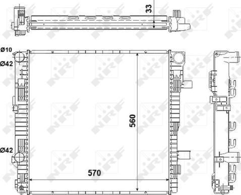 NRF 53895 - Jäähdytin,moottorin jäähdytys parts5.com