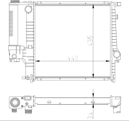 NRF 53849A - Radiador, refrigeración del motor parts5.com