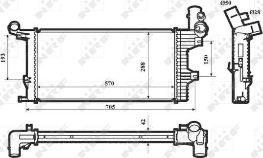 NRF 53856 - Radiador, refrigeración del motor parts5.com