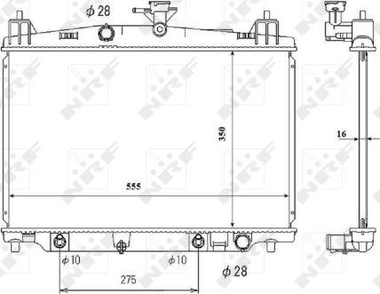 NRF 53850 - Radiador, refrigeración del motor parts5.com