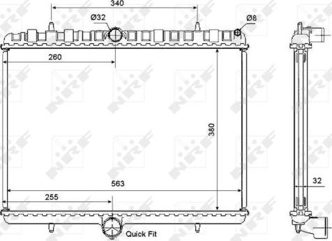 NRF 53861 - Hladnjak, hlađenje motora parts5.com